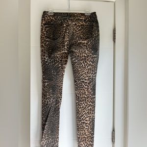 Animal print jeans size 30